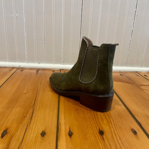 Women's Coach Bowery booties in green suede, size 7. Like new. - Picture 5 of 7